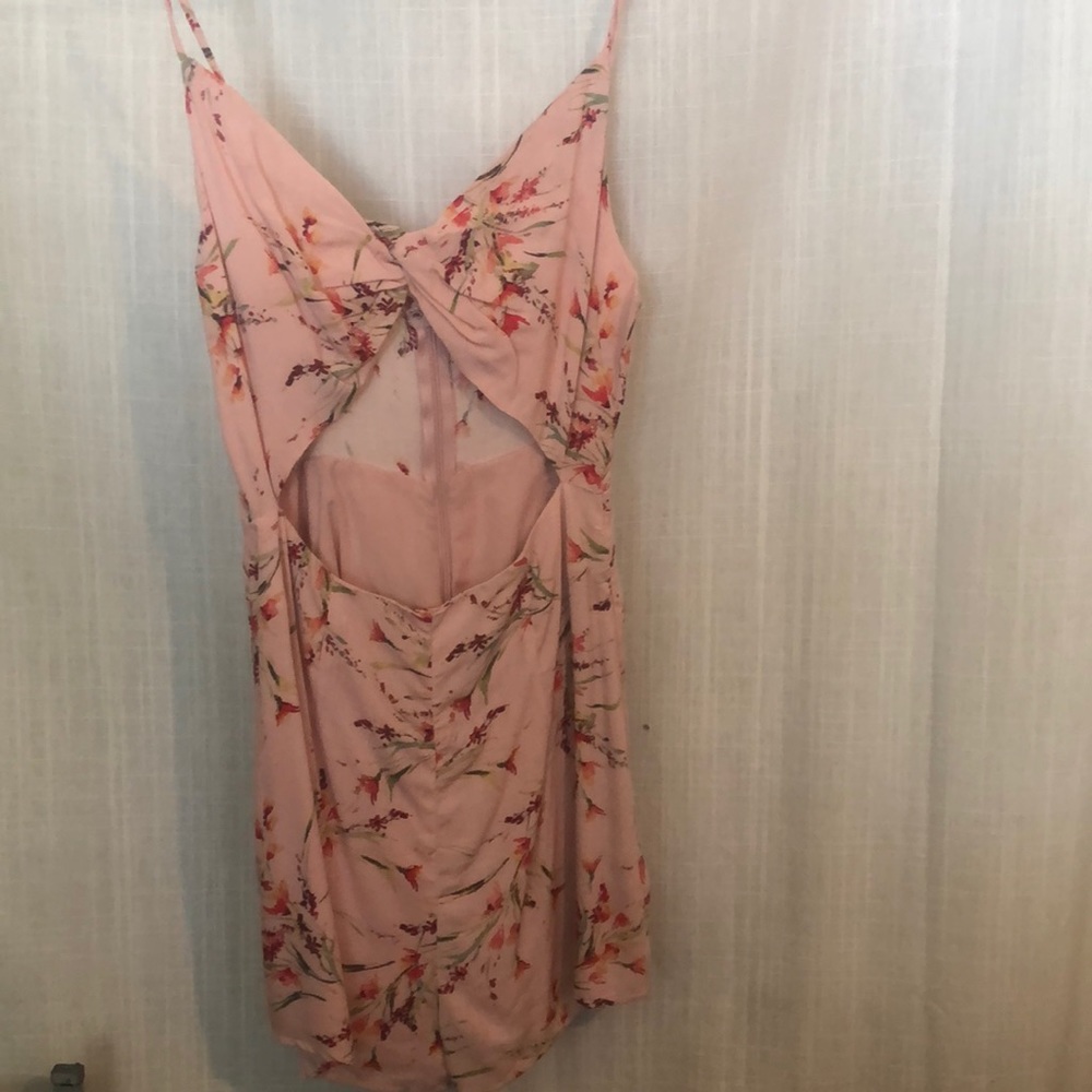 Urban Outfitters floral print pink romper